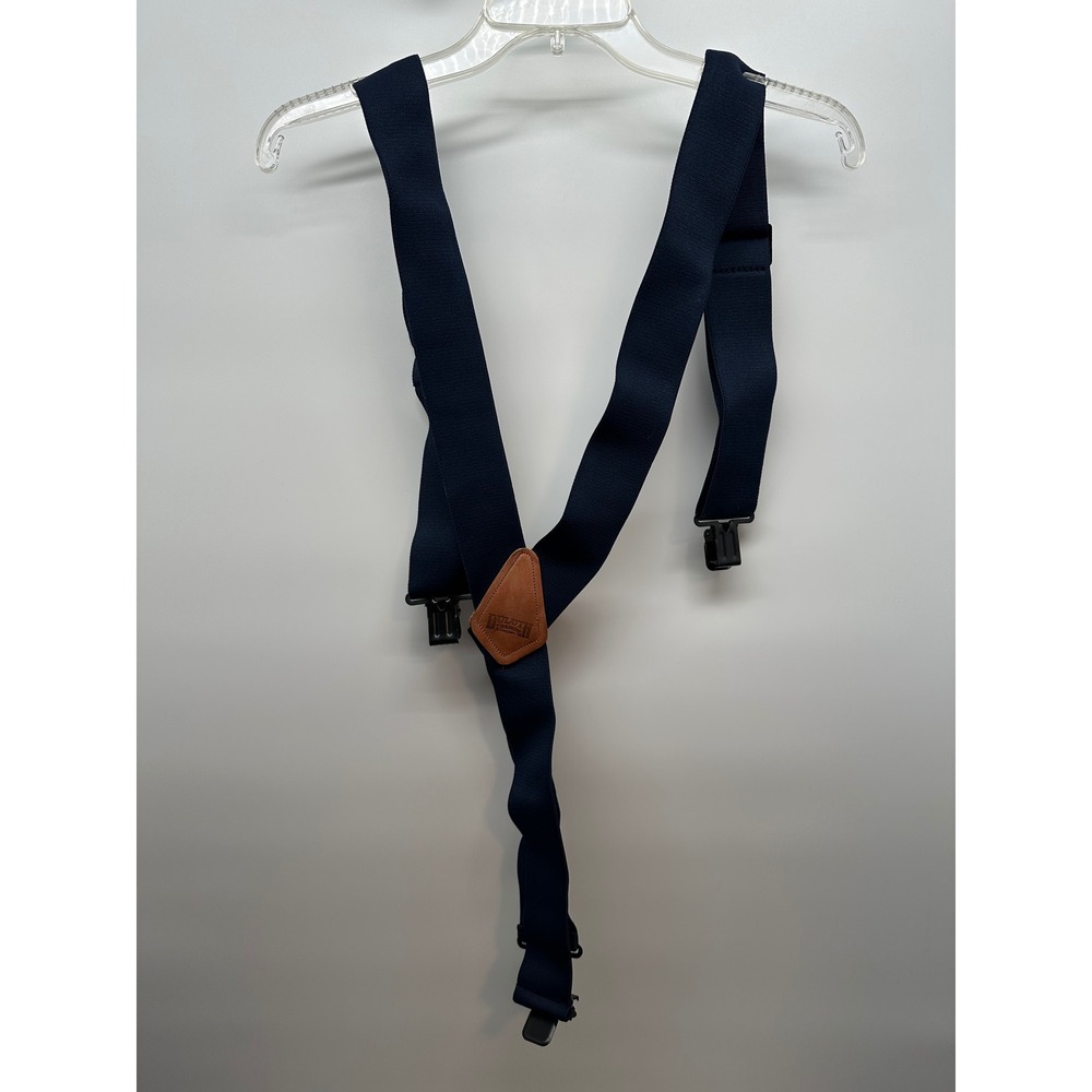Duluth Trading Co Mens Navy Blue 2 Inch Wide Elastic Y-Back Work Suspenders